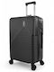 Rain Kids Large Hard Dark Gray Suitcase Travel With 4 Wheels Height 75cm