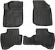 Race Action Car Mats Citroen C1 Ii 2014-2022 5-Door Rubber Raised Sides Protective Fasteners Passenger Cars 4 Pieces 5016294/st