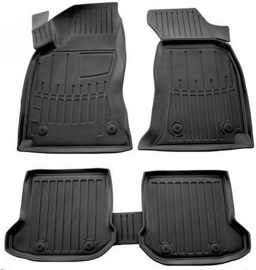 Race Action Car Mats Audi A4 B5 1994-2001 4-Door/5-Door Rubber Raised Sides Protective Fasteners Passenger Cars 5 Pieces 5030095/st
