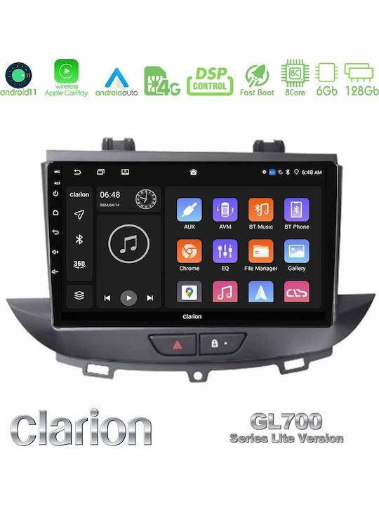Clarion Car Audio System for Opel Grandland Crossland X Grandland X 2017-2020 Bluetooth USB Wi-Fi GPS Apple CarPlay Android Auto with 9" Touch Screen