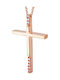 Kiriakos Gofas Crucifix Roz Aur 9K Cu Lanț