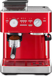 Kitchenaid Halbautomatisch mit Mahlwerk Rote 5KES6551ECA