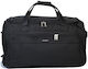Airtex Paris Sack Voyage 43lt Black with Wheels Fabric Length 53cm Width 28cm Height 29cm