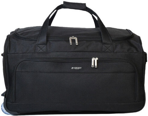 Airtex Paris Sack Voyage 43lt Black with Wheels Fabric Length 53cm Width 28cm Height 29cm