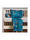 Melinen Set Baby Sheets Crib Cotton Petrol 120x170cm