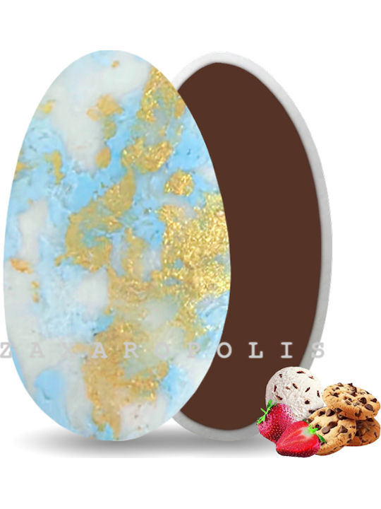 Zaxaropolis Jordan Almonds Choco Splash in Standard Shape with Chocolate Flavour Light Blue 1000gr