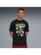 Sportliches Kurzarm T-Shirt Schwarz