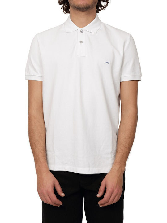 Funky Buddha Polo Short Sleeve White Blouse