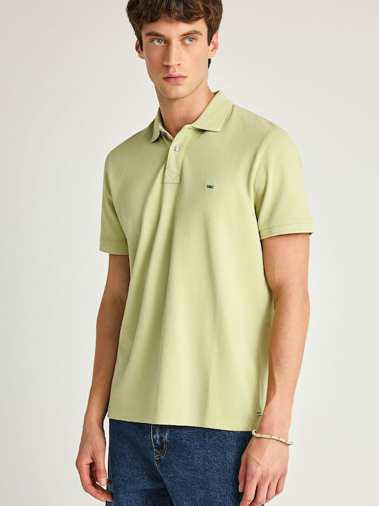 Funky Buddha Polo Short Sleeve Blouse Foam Green