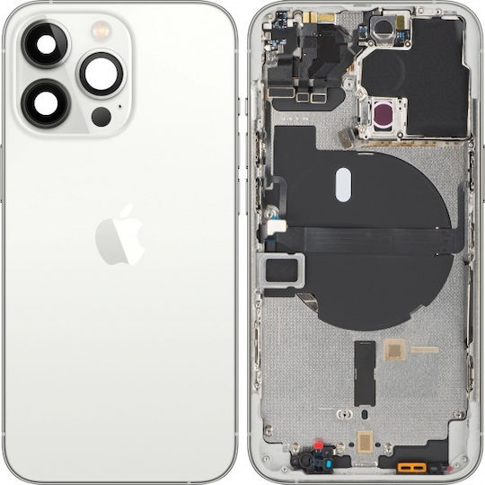 Apple Iphone 13 Pro Battery Cover Middle Frame Silver Swap