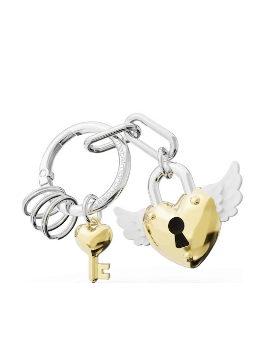 Metalmorphose Mtm417-02 Schlüsselanhänger Bagcharm Love Collection – Gold Love Lock W Schlüssel