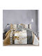 My Home Luxury Double Duvet Cover Set With 2 Pillowcases 220x240cm Multicolour