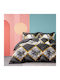 My Home Luxury Double Duvet Cover Set with 2 Pillowcases 220x240cm Multicolour