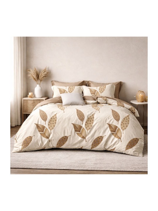 My Home Luxury Double Duvet Cover Set With 2 Pillowcases 220x240cm Multicolour