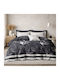 My Home Luxury Double Duvet Cover Set With 2 Pillowcases 220x240cm Multicolour
