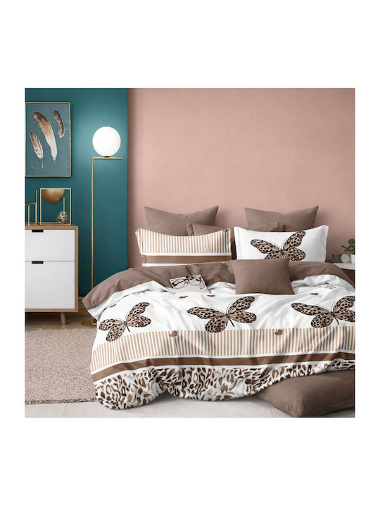 My Home Luxury Double Duvet Cover Set With 2 Pillowcases 220x240cm Multicolour