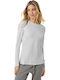 Damenbluse Weiß Stone Melange