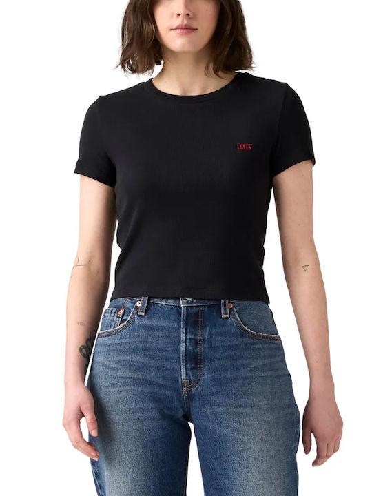 Levi's Essential Sporty T-Shirt Μαύρο