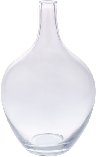 Transparent Glass Vase Φ25x38cm