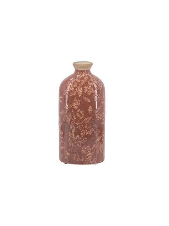 Artekko Decorative Ceramic Vase Aging Red 12x7.5xH26cm