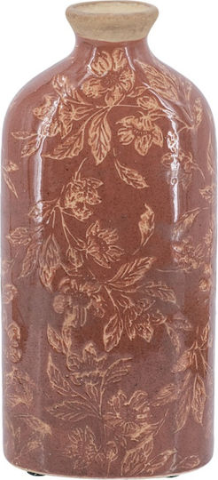 Artekko Decorative Ceramic Vase Aging Red 12x7.5xH26cm