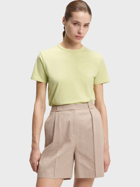 Hugo Women's T-shirt Yellow Green