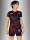 Venum Women's Short Sleeve Martial Arts Shirt VNMUFC-00445-455 for MMA Red