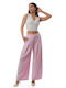 Pink Pleated Trousers