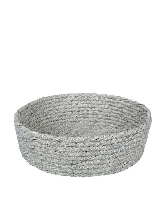 Espiel Διακοσμητικό Καλάθι Rattan Γκρι 20x6x6εκ.