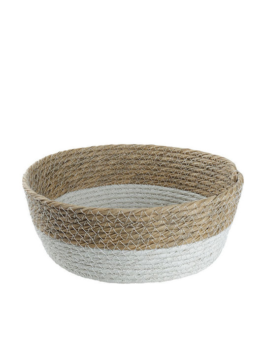 Espiel Coș Decorativ Din Rattan Alb 18x6x6cm