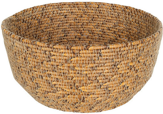 Espiel Διακοσμητικό Καλάθι Rattan Καφέ 10εκ.