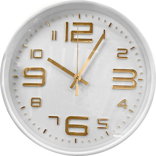 HOMie 3D Wall Clock White Ø30cm