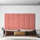 vidaXL Wall Headboards 12 Pieces Pink Velvet 30...
