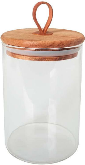 Espiel Set 6 Bucăți Vaze Utilizare Generală cu Capac Lemn Transparent 480ml 6 Bucăți