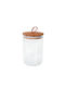 Espiel Set 6pcs General Use Jars with Wooden Lid Transparent 480ml