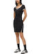 Summer Mini Dress with Tearing Black