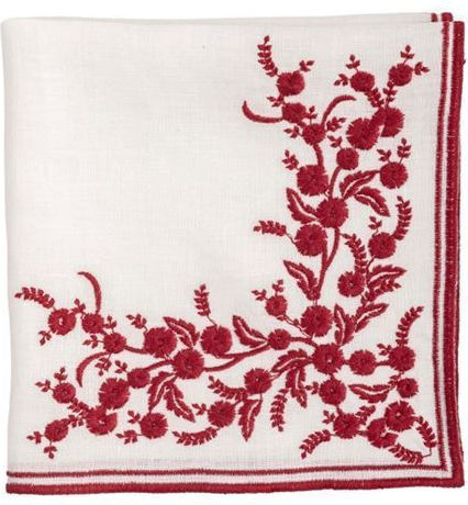 Dining Napkin Linen Set 4 Pieces Venaria Ivory Cuore Mio Ivory 45x45cm