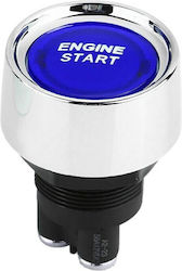 Διακόπτης Μπουτόν Αδιάβροχος 3 Pins 12-24v 50a Μπλε W11051b