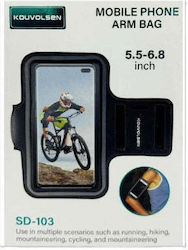 Kouvolsen Sd-103 Armband Case Mobile Phone Multiple Activities 5.5-6.8'' Black