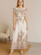 Summer Maxi Dress for Wedding - Christening White
