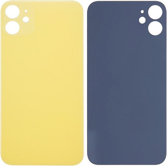 Apple Iphone 11 Back Glass Enlarged Camera Frame Yellow Compatible