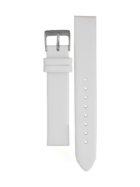 Tommy Hilfiger 679301329 Lederriemen Weiß 16mm