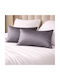 First Choice Set Pillowcases with Envelope Cover Gray 50x70cm