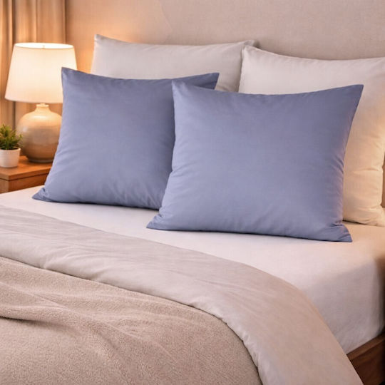 First Choice Set Pillowcases Blue 70x70cm