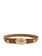 Leather Women's Belt Tabac Brown