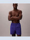 Medium Drawstring Men's Swimwear Shorts Blue River Fog with Patterns