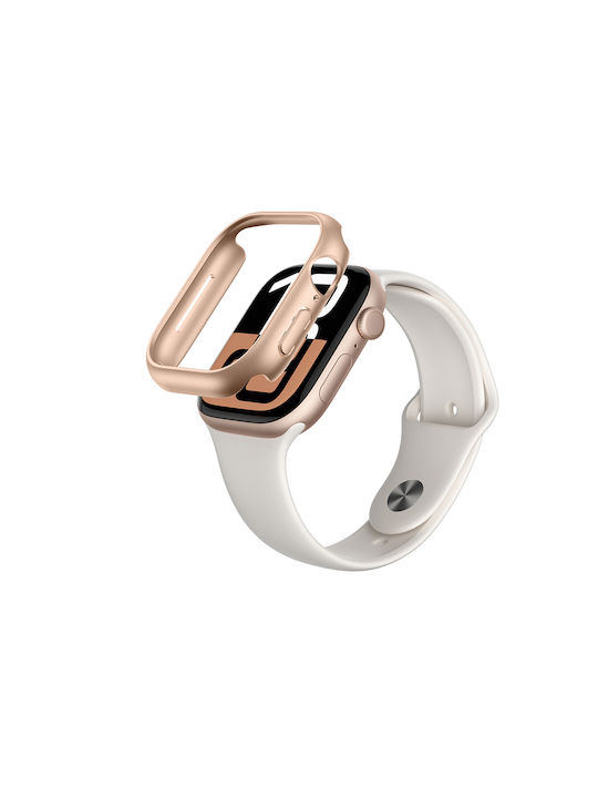 AmazingThing Minimal Plastic Wearable Case in Rose Gold Colour for Apple Watch 46mm