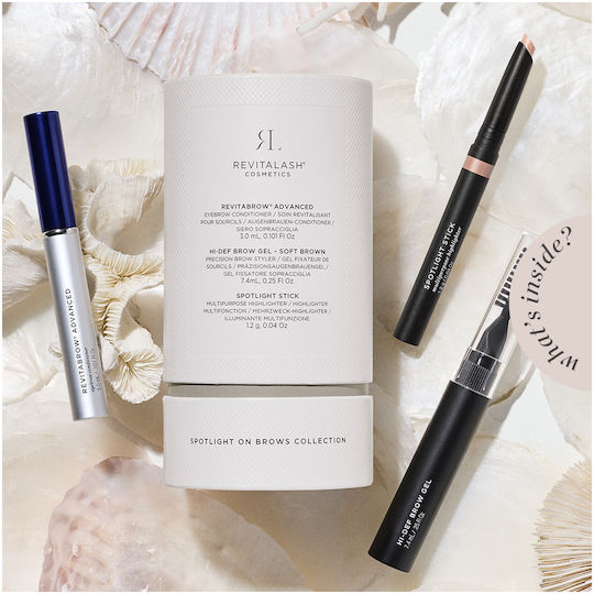 RevitaLash Σετ Μακιγιάζ Φρυδιών Highlighter σε Καστανή Απόχρωση 1.2gr