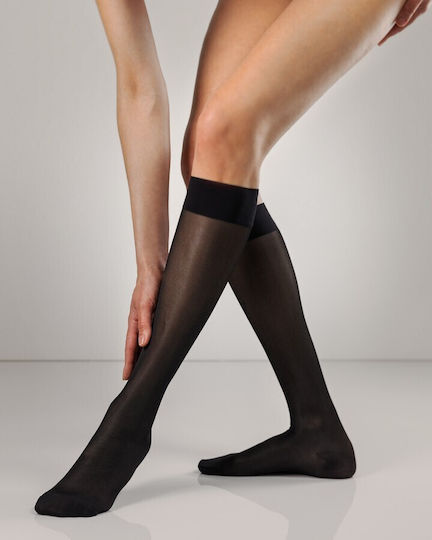 Sanyleg Sanyleg Medizinische Kompressionsstrümpfe Wade hoch 10-14 mmHg 70 Den Schwarze