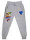 Kids Tracksuit Pants Gray Mario Pacman Friendship